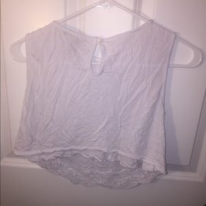 White crop top
